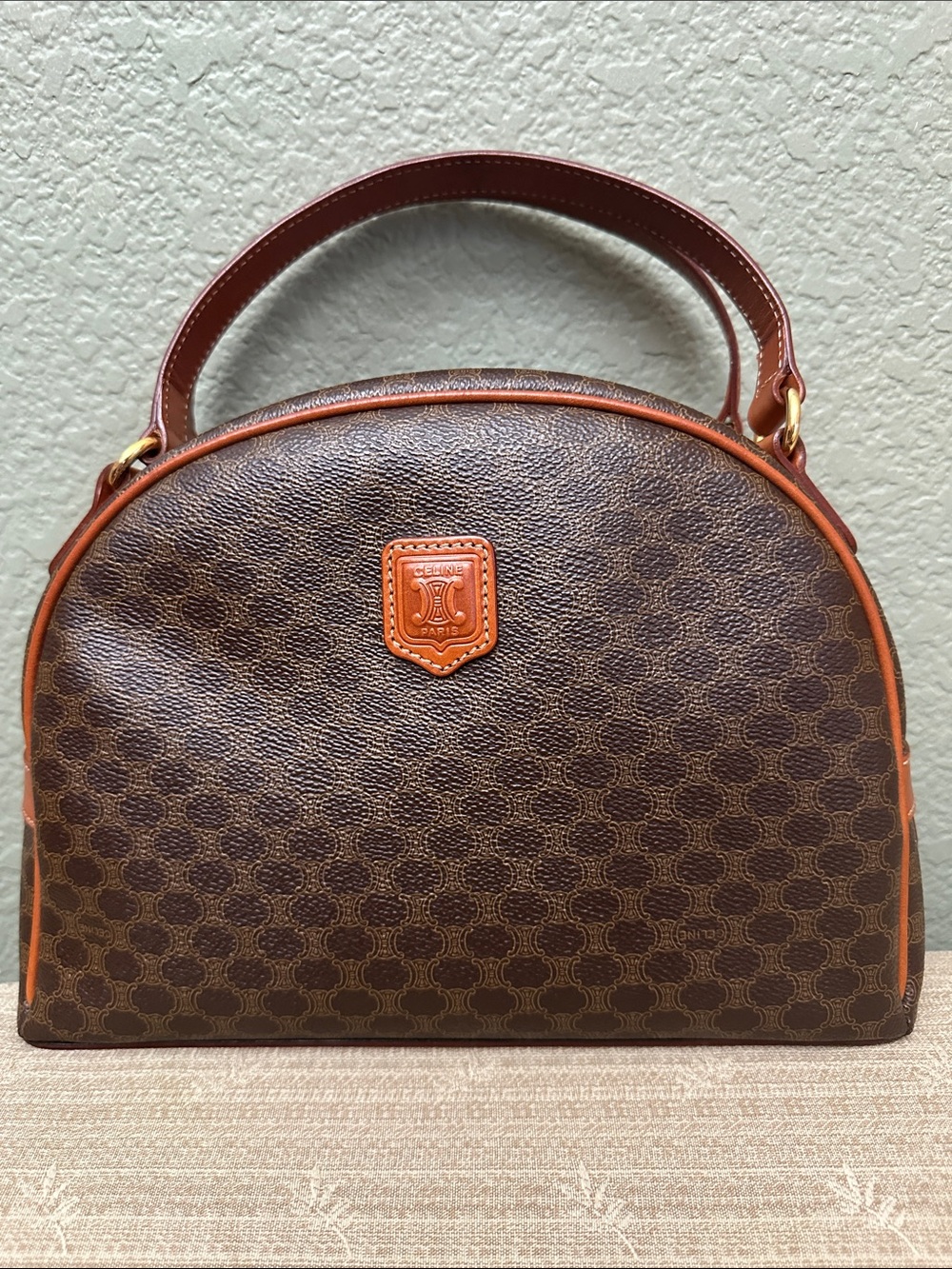 Vintage Celine Macadam Dome Bag